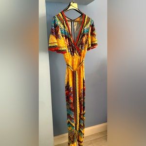 Flying Tomato Jumpsuit M-Like New- yellow-orange-blue
